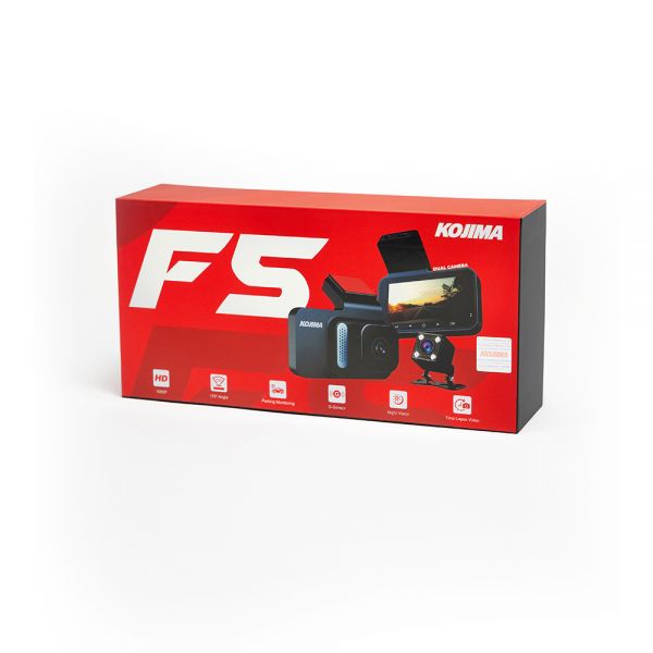 CAMARA DVR P/AUTO KOJIMA F5 DOBLE CAM FHD