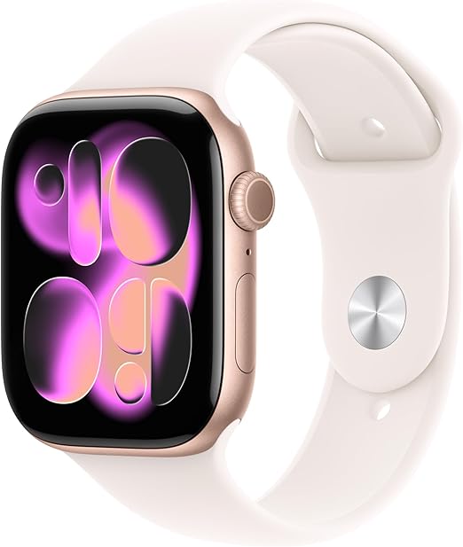 APPLE WATCH SERIE 11 46MM MEV64LW/A GPS ROSE GOLD SPORT BAND S/M