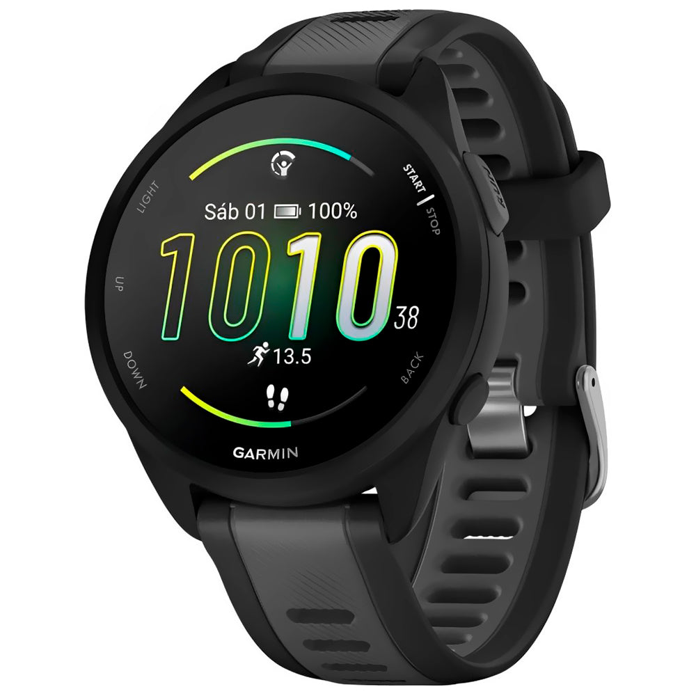 RELOJ GPS GARMIN FORERUNNER 165 MUSIC 43MM 010-02863-30 BLACK/S.GRAY