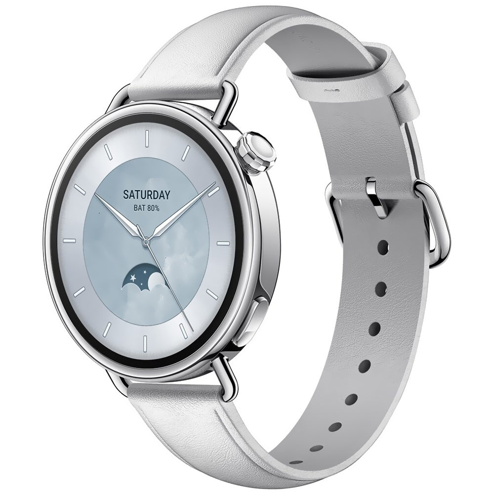 RELOJ SMART XIAOMI WATCH S4 BHR07VUGL LEATHER STRAP WHITE