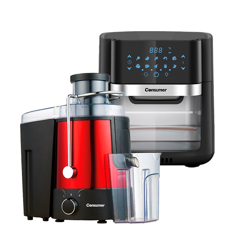 FREIDORA DE AIRE DE 10 LTS +EXTRACTOR DE JUGO consumer