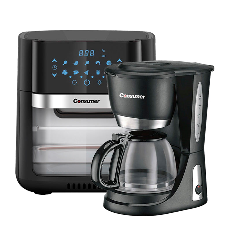 FREIDORA DE AIRE 10LTS + CAFETERA consumer