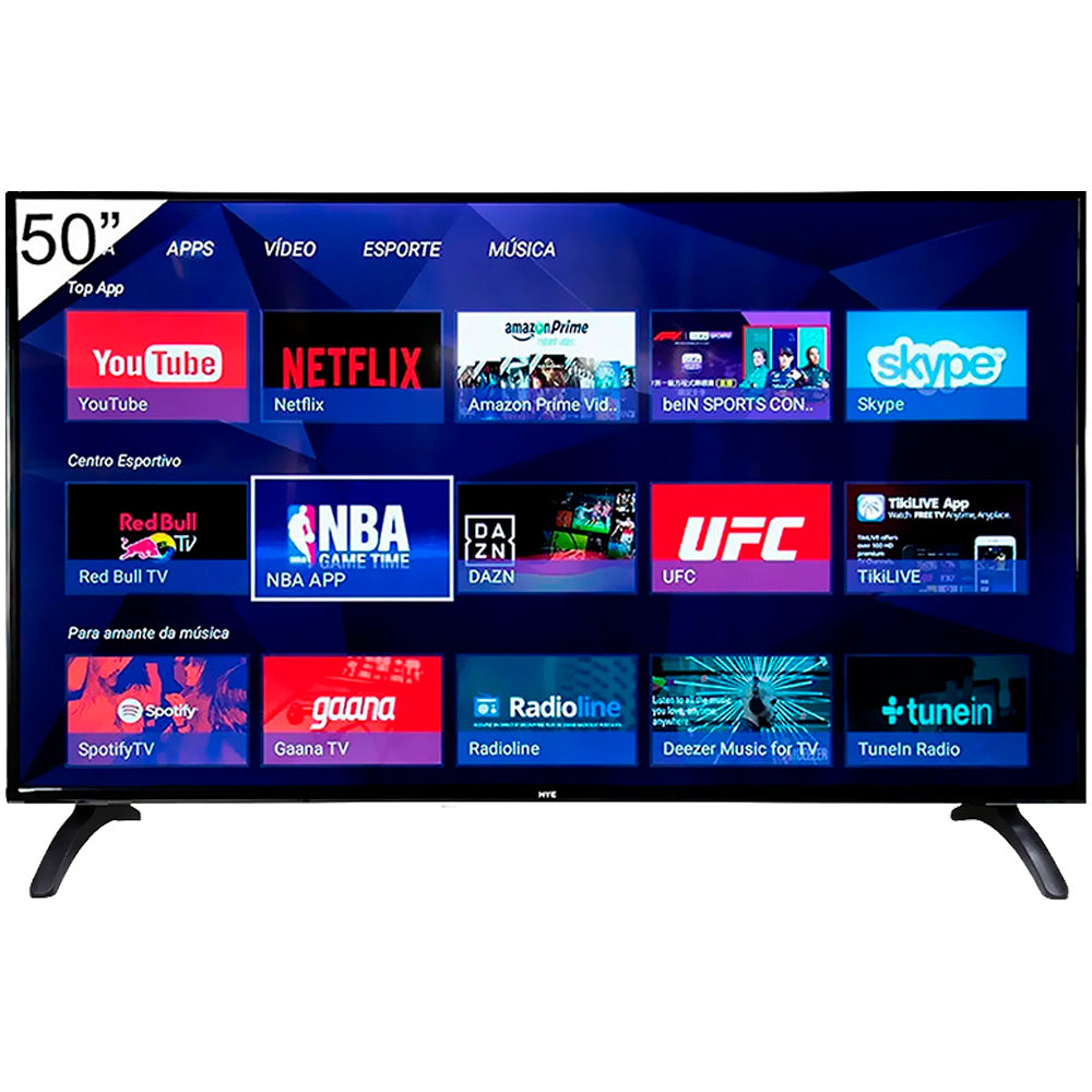 Smart TV HYE HYE50ATHQ - 4K - HDMI/USB - Wi-Fi/Bluetooth - Android - 50''