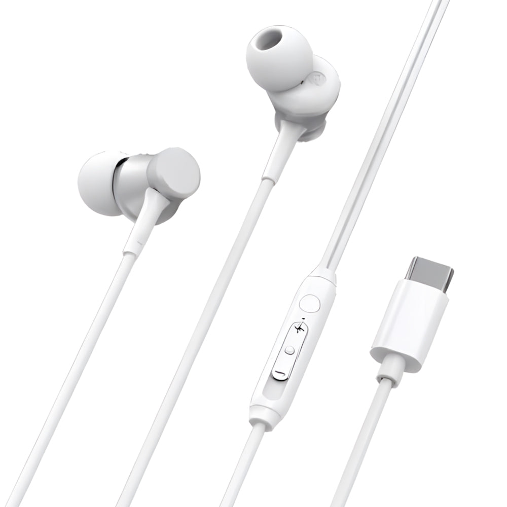 Audífonos G-Tide CW02 – Con Cable – USB-C – Blanco