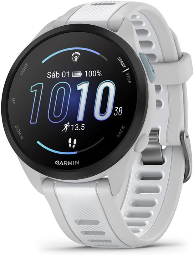 RELOJ GARMIN FORERUNNER 165 010-02863-21 GPS/BLUETOOTH - GRAY/Blanco