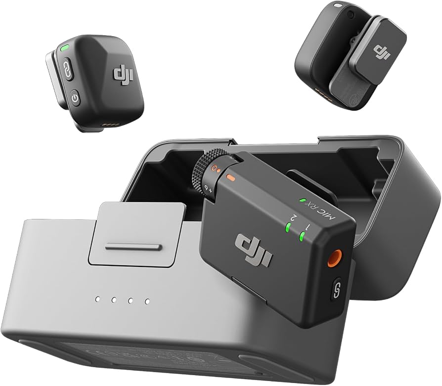 DJI MICROAURICULAR MIC MINI 2S (2 TX + 1 RX + CHARGING CASE)
