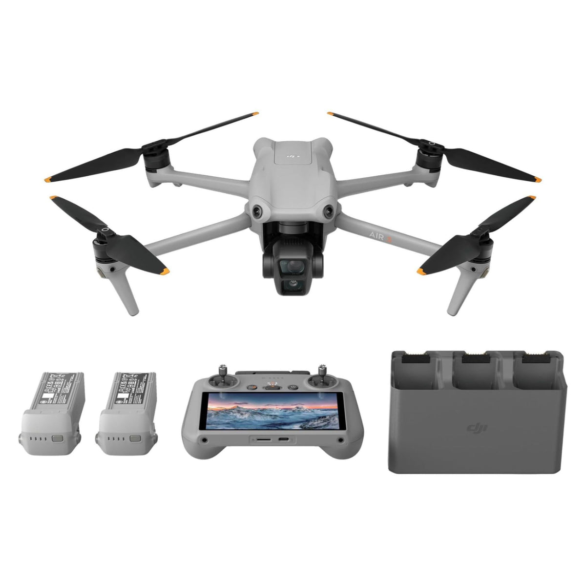 DRON DJI AIR 3S FLY MORE COMBO (RC2) 3 BATERIAS COM PANTALLA (ANATEL)