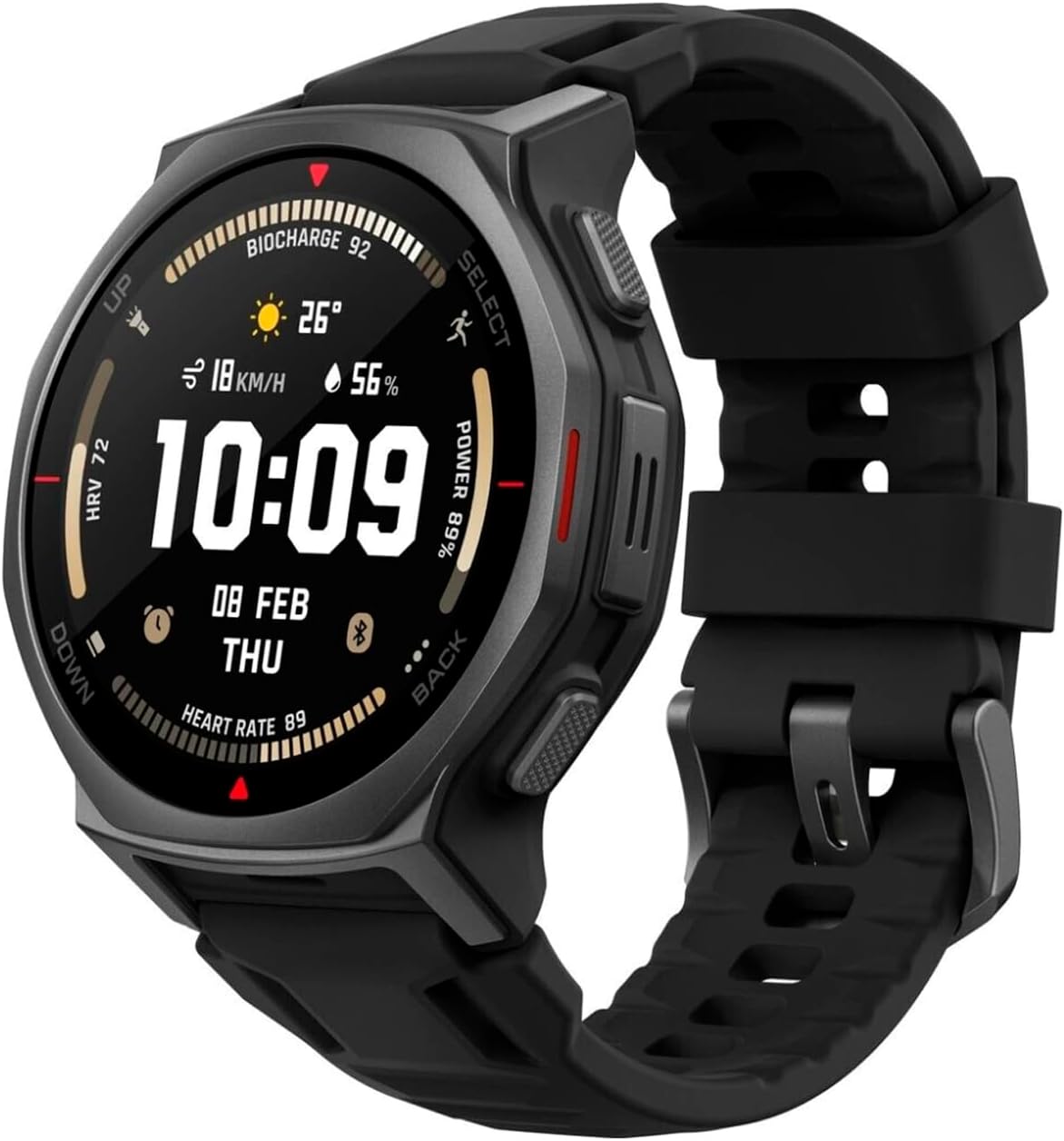 RELOJ XIAOMI AMAZFIT T-REX 3 PRO A2549 44MM TACTICAL Negro *NEW*