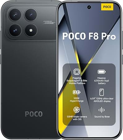 XIAOMI POCO F8 PRO 5G DS/256GB/12 6.59" Negro GLOBAL (US)