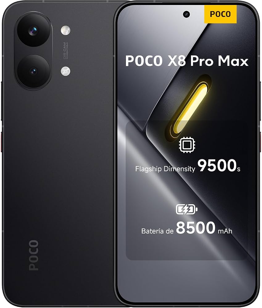 XIAOMI POCO X8 PRO MAX 5G DS/256GB/12 6.83" 4K Negro GLOBAL (BR)