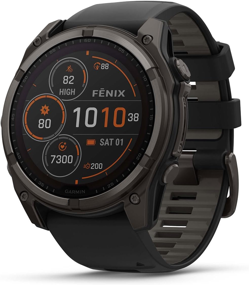 RELOJ GARMIN FENIX 8 SOLAR SAPPHIRE 47MM CARBON GRAY 010-02906-10