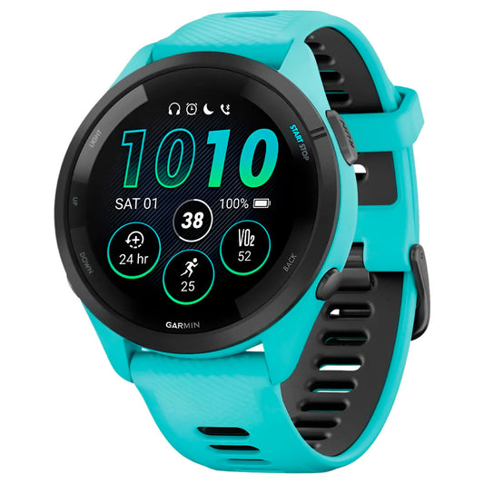 RELOJ GPS GARMIN FORERUNNER 265 46MM 010-02810-02 AQUA