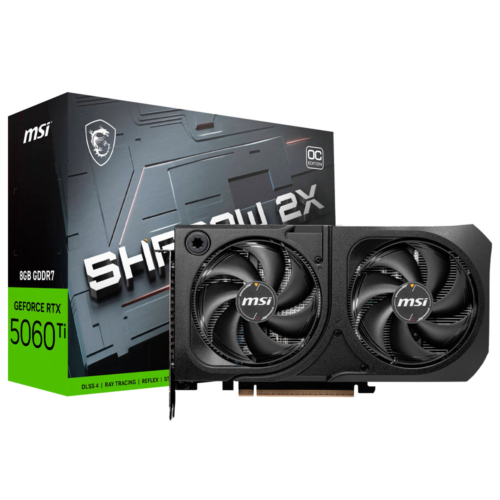 PLACA DE VIDEO MSI GEFORCE RTX5060TI SHADOW 2X OC PLUS 8GB GDDR7