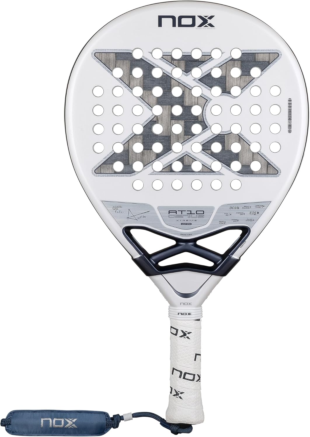 PALETA DE PADEL NOX AT10 GENIUS 12K ALUM XTREM LITE 2026 AGUSTIN TAPIA