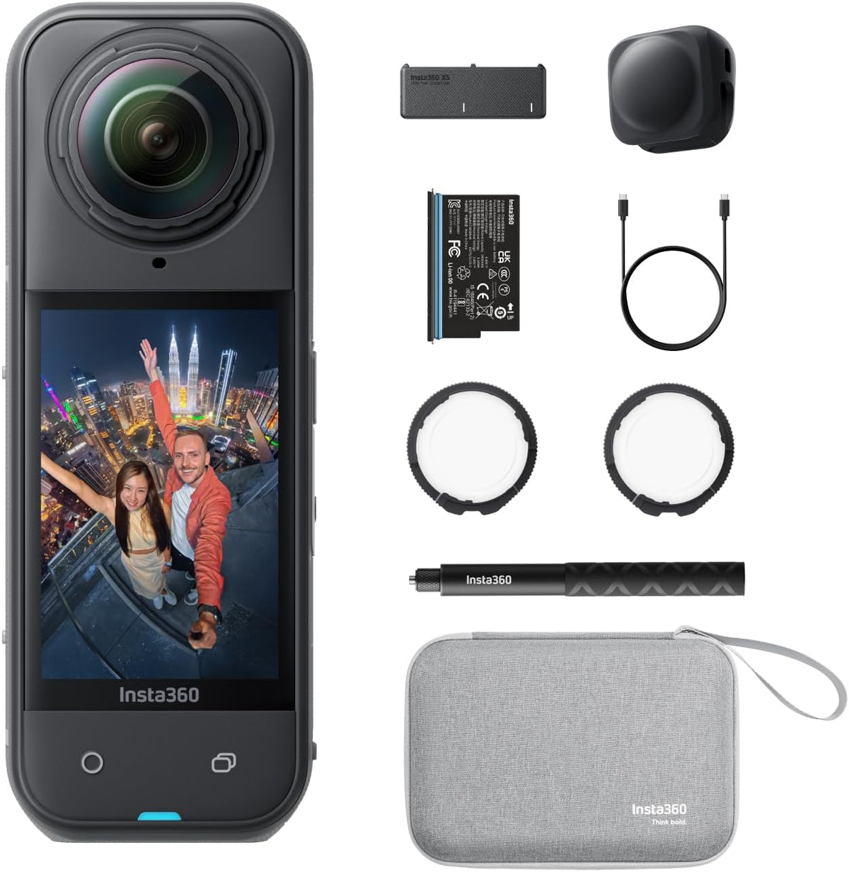 CAMARA INSTA360 X5 ESSENTIALS BUNDLE ACTION CAM 8K CINSAAHA (X504)