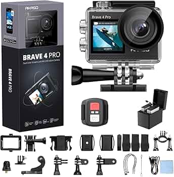 Cámara de Acción Akaso Brave 4 Pro - 4K - 20MP - Zoom 5x - WiFi - Negro