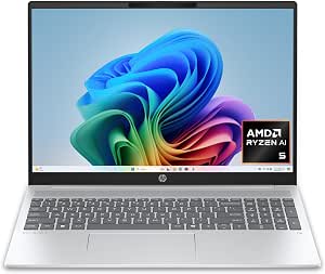 Notebook HP 16-AG100NR AI R5-340 16G/512G SSD/16"/WUXGA/W11/SILVER