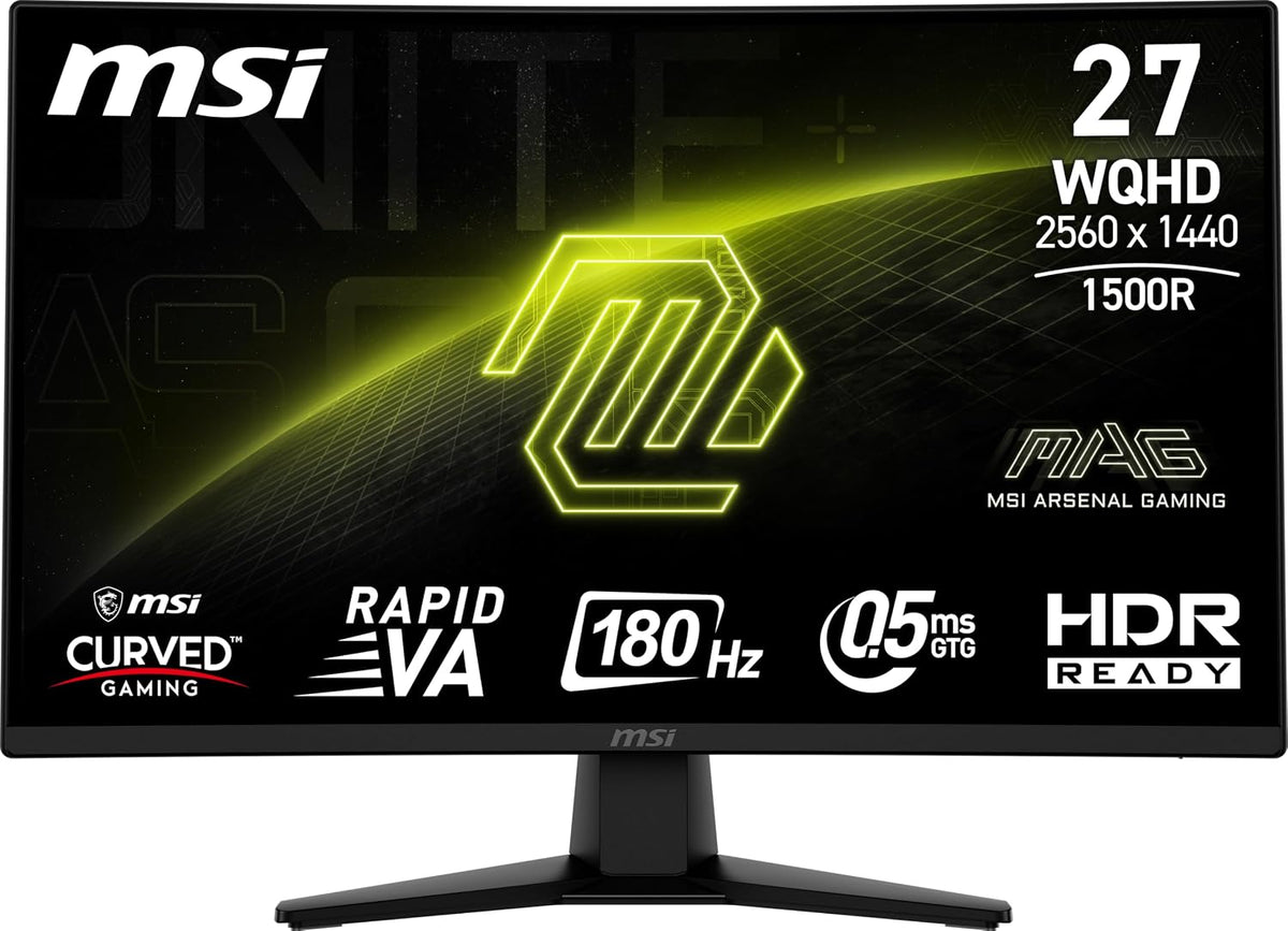 MONITOR 27" MSI MAG 274CQPDF X32 CURVO WQHD IPS 0.5MS/320HZ/HDMI/DP