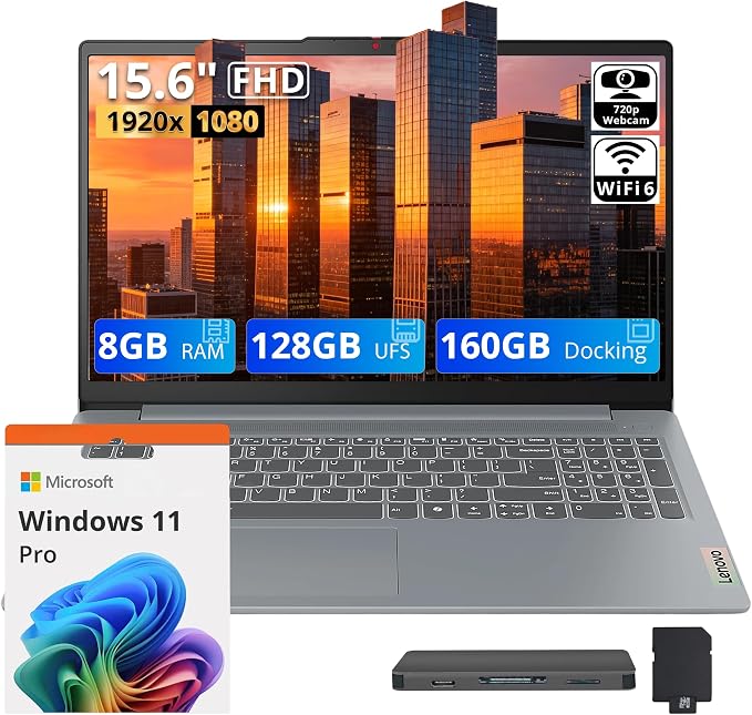 Notebook LENOVO 83L7002FUS INTEL-N150 8G/128G SSD/15.6"FHD/W11/GRAY