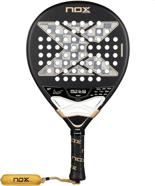 PALETA DE PADEL NOX AT10 GENIUS ATTACK 18K ALUM 2026 AGUSTIN TAPIA