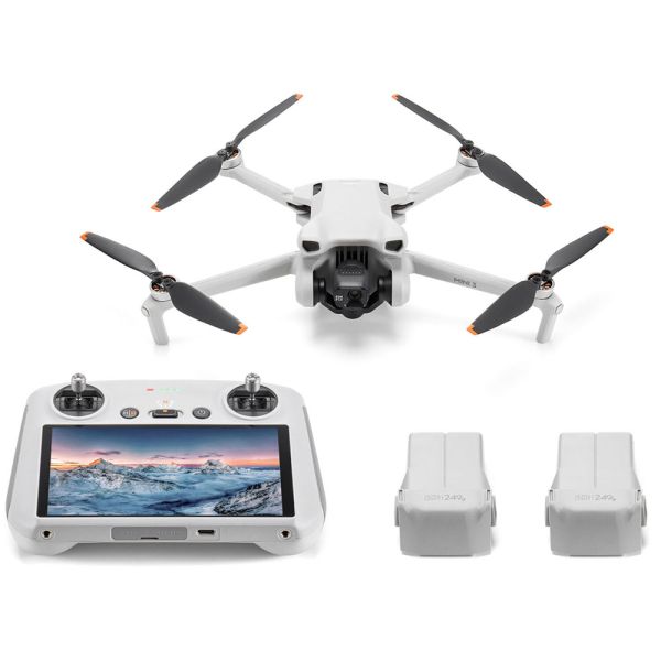Drone DJI Mini 3 Fly More Combo (DJI RC) (GL) - 4K - Con Control - GPS - Plata