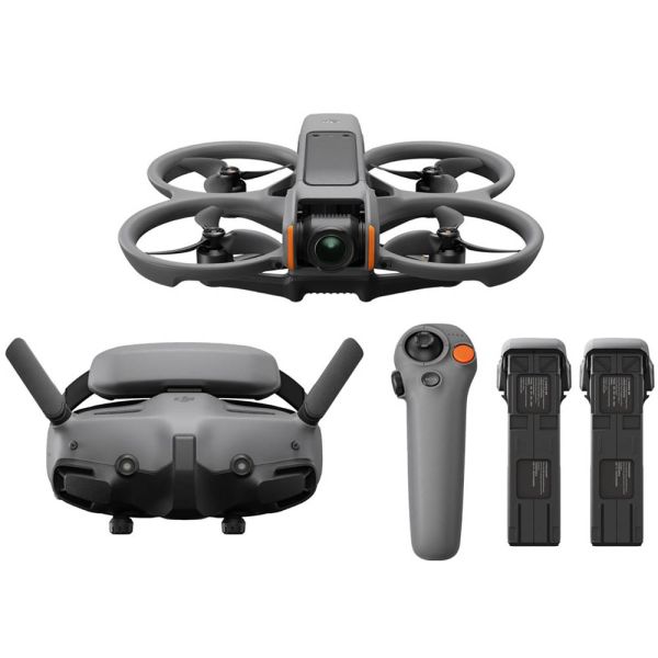 Drone DJI Avata 2 Fly More Combo - 4K - Con Control - Wi-Fi/Bluetooth - 3 Baterías - Gris
