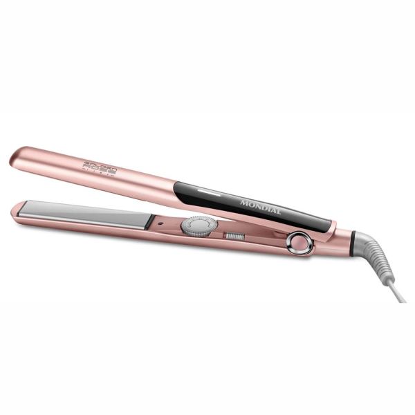 Plancha para Cabello Mondial Golden Rose P-20 - 220°C - Cerámica - Bivolt - 50/60Hz - Rose Gold