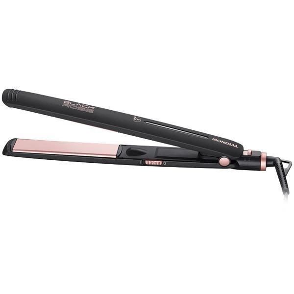 Plancha para Cabello Mondial P-27 - 230°C - Cerámica - Bivolt - Negro