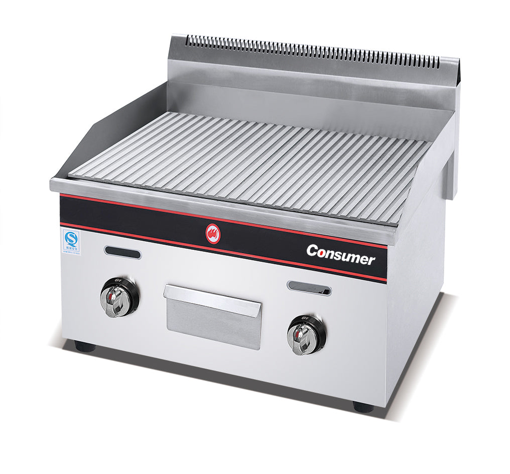 PLANCHA CHURRASQUERA A GAS CONSUMER
