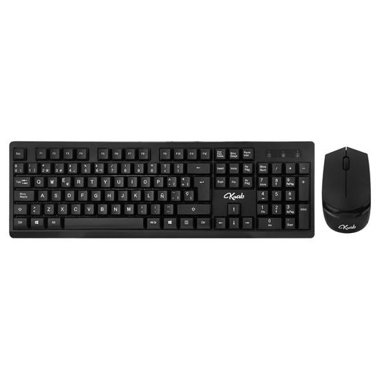 Kit Mouse y Teclado Krab KBKTM15 - 1000 DPI - Español - Negro
